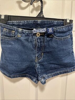 Limited Too Classic Indigo Denim Shortie Shorts